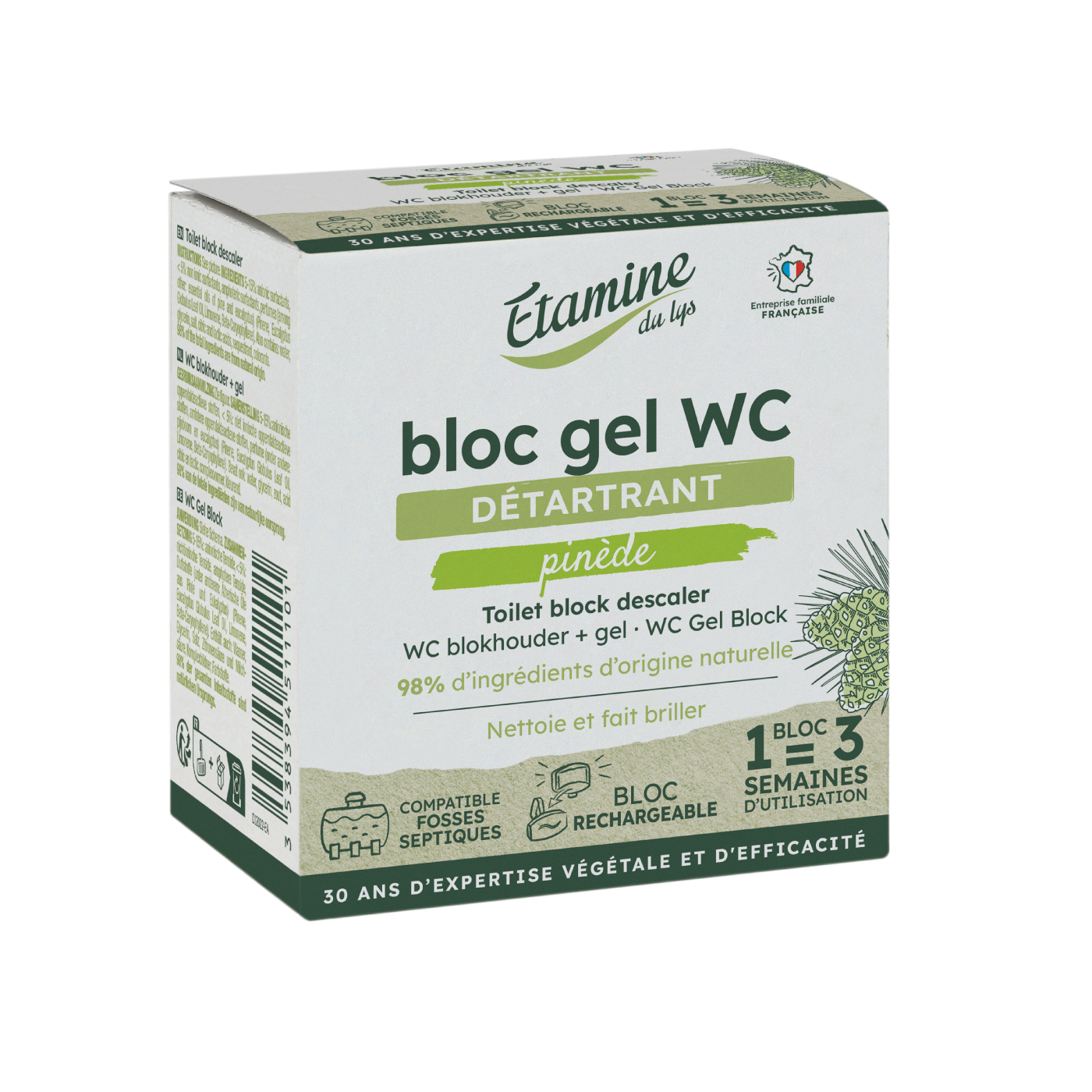 Gel desinfectante Inodora en bloque 50ml Etamine du Lys 
