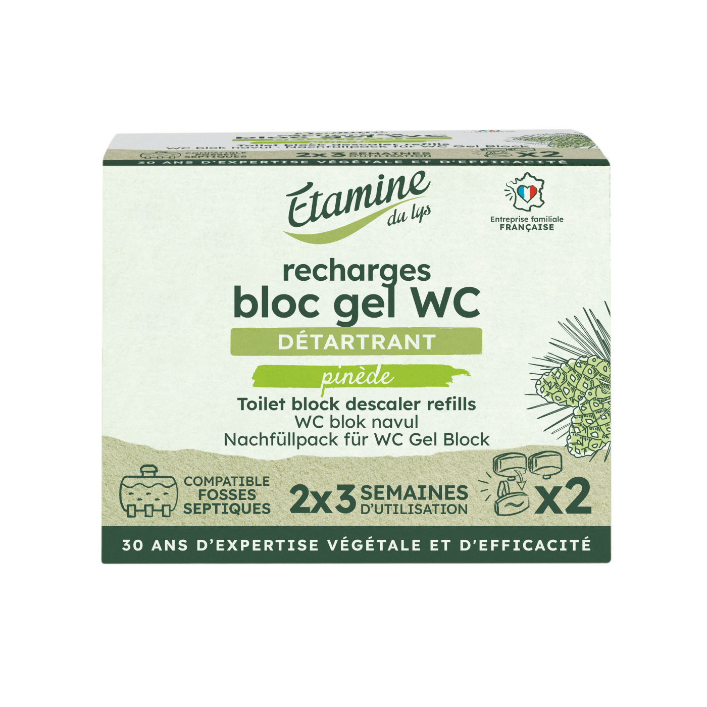 Etamine du Lys Recarga Gel Desinfectante Inodoro en Bloque x2 100ml