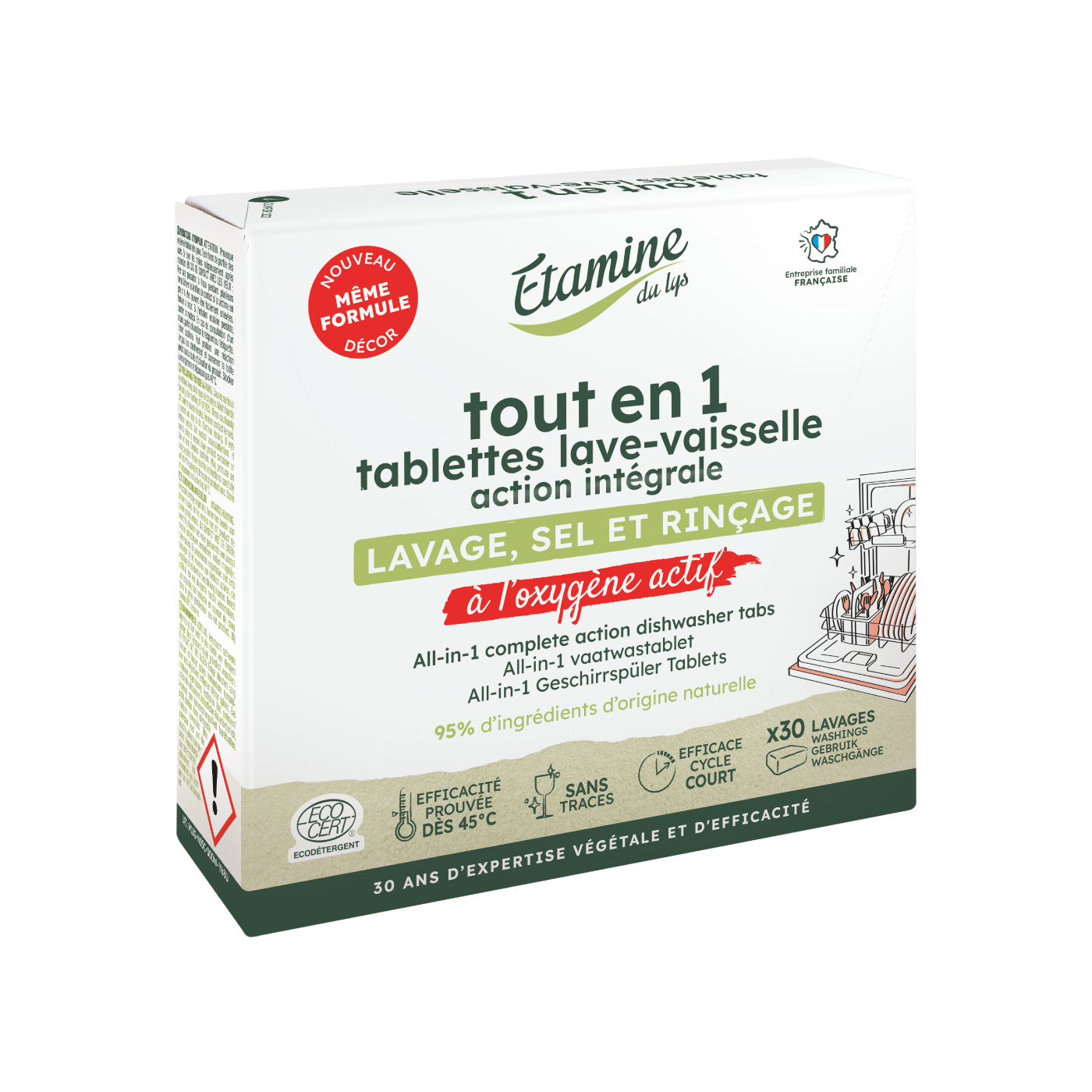 Etamine du Lys Pastillas lavavajillas todo en uno x30 Unds.