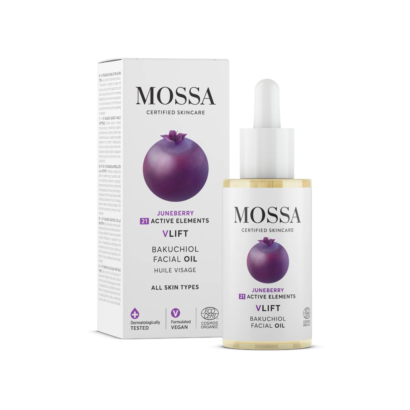 Mossa Aceite Facial Bakuchiol Vlift 30ml.