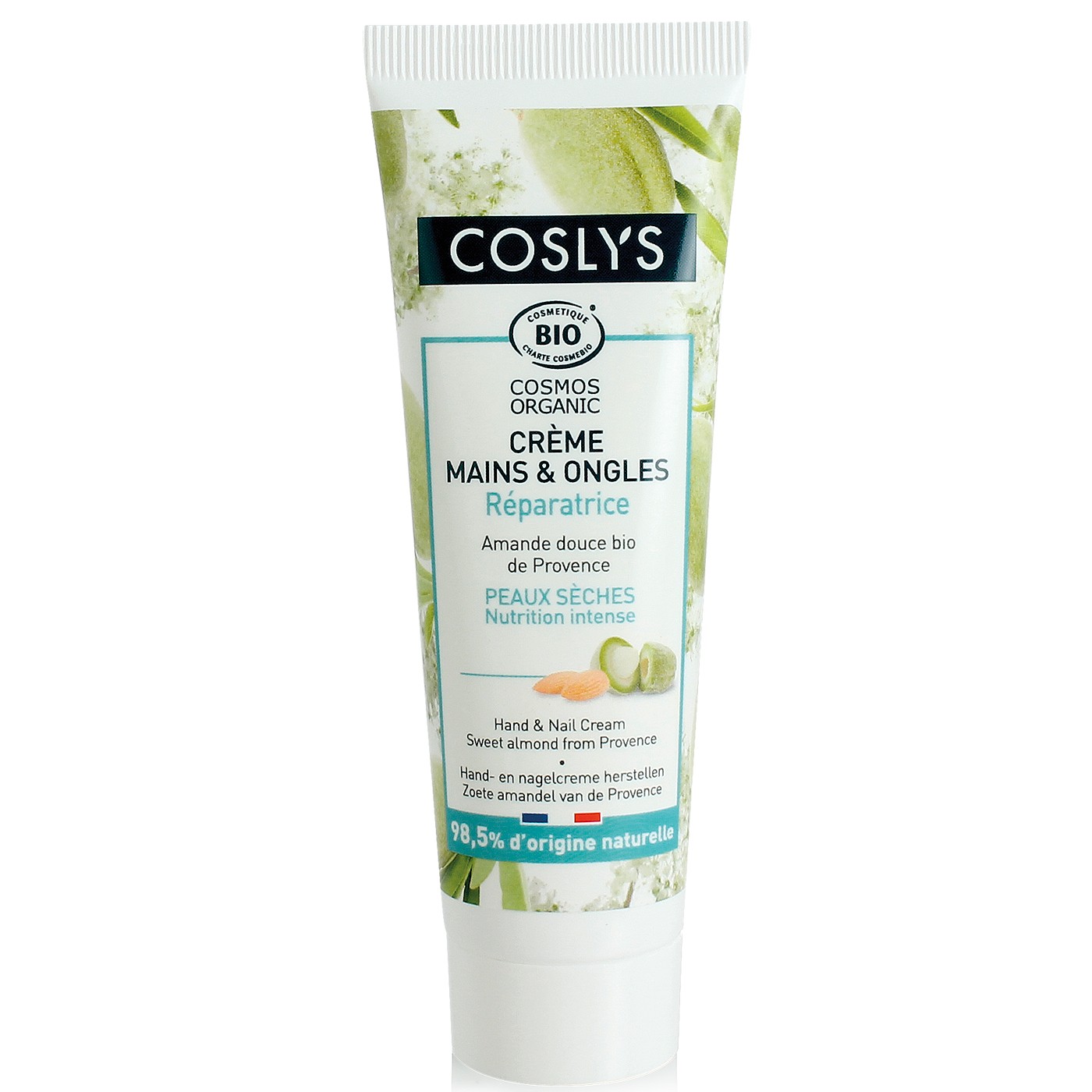 Crema manos y uñas reparadora almendra de Coslys 50ml