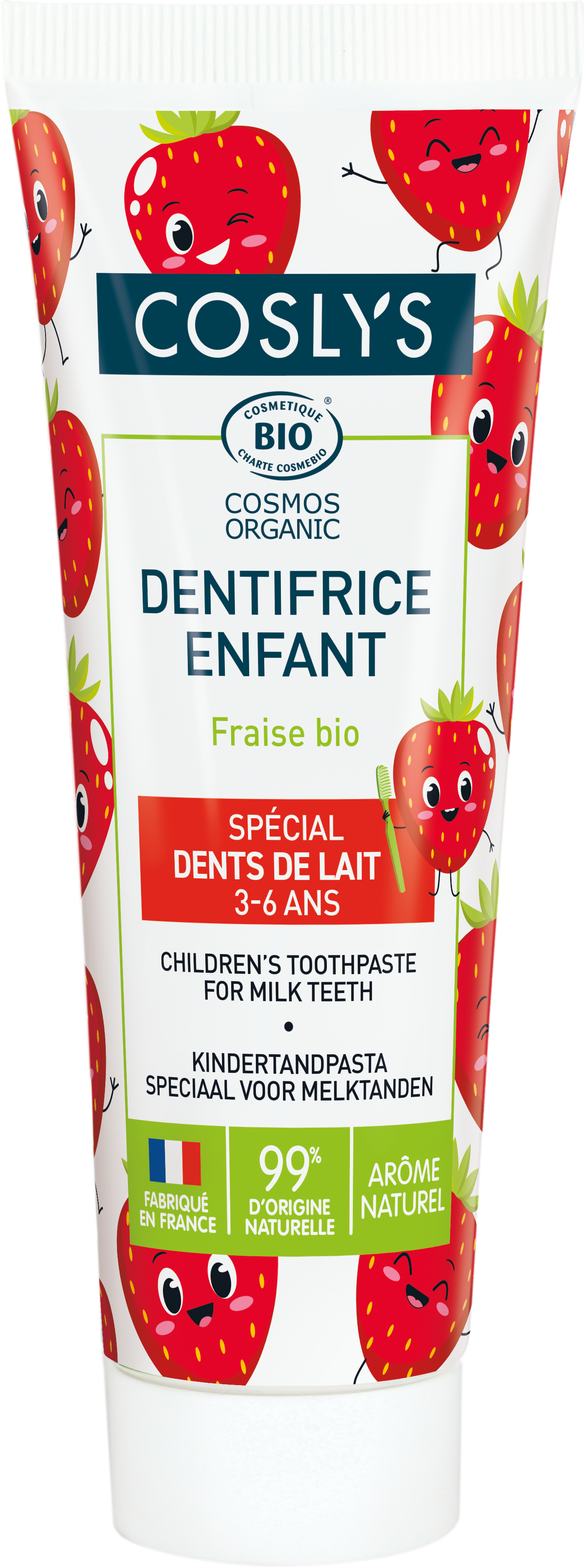 Coslys Dentífrico Infantil con Fresas Bio 50ml