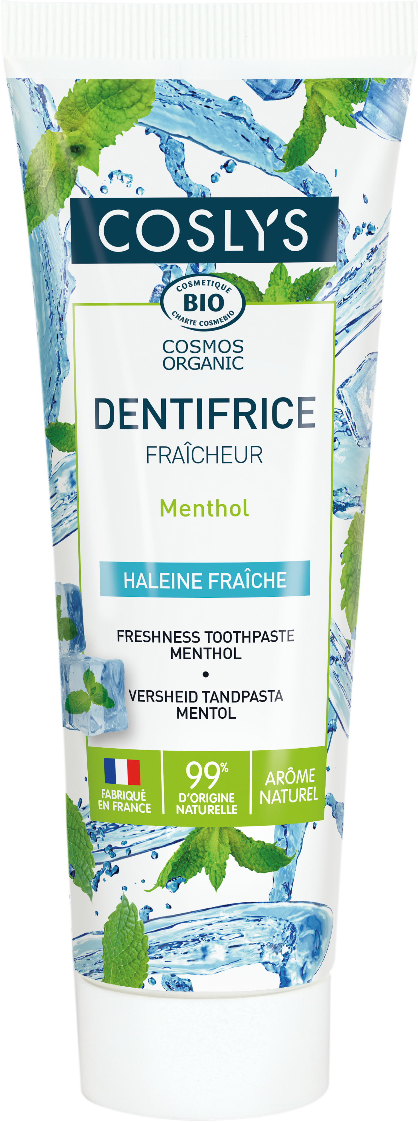 Dentífrico refrescante sin flúor de Coslys 100ml