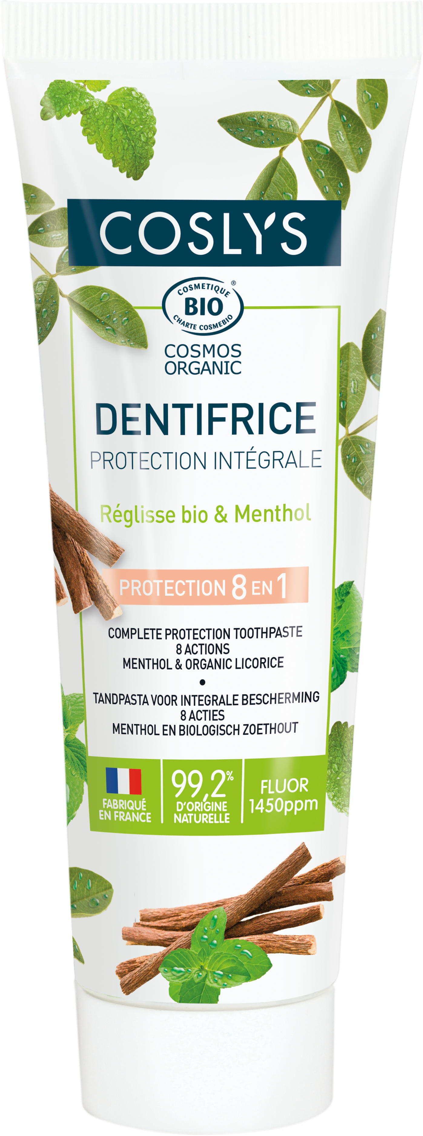 Dentífrico Integral 8 en 1 de Coslys 100ml.