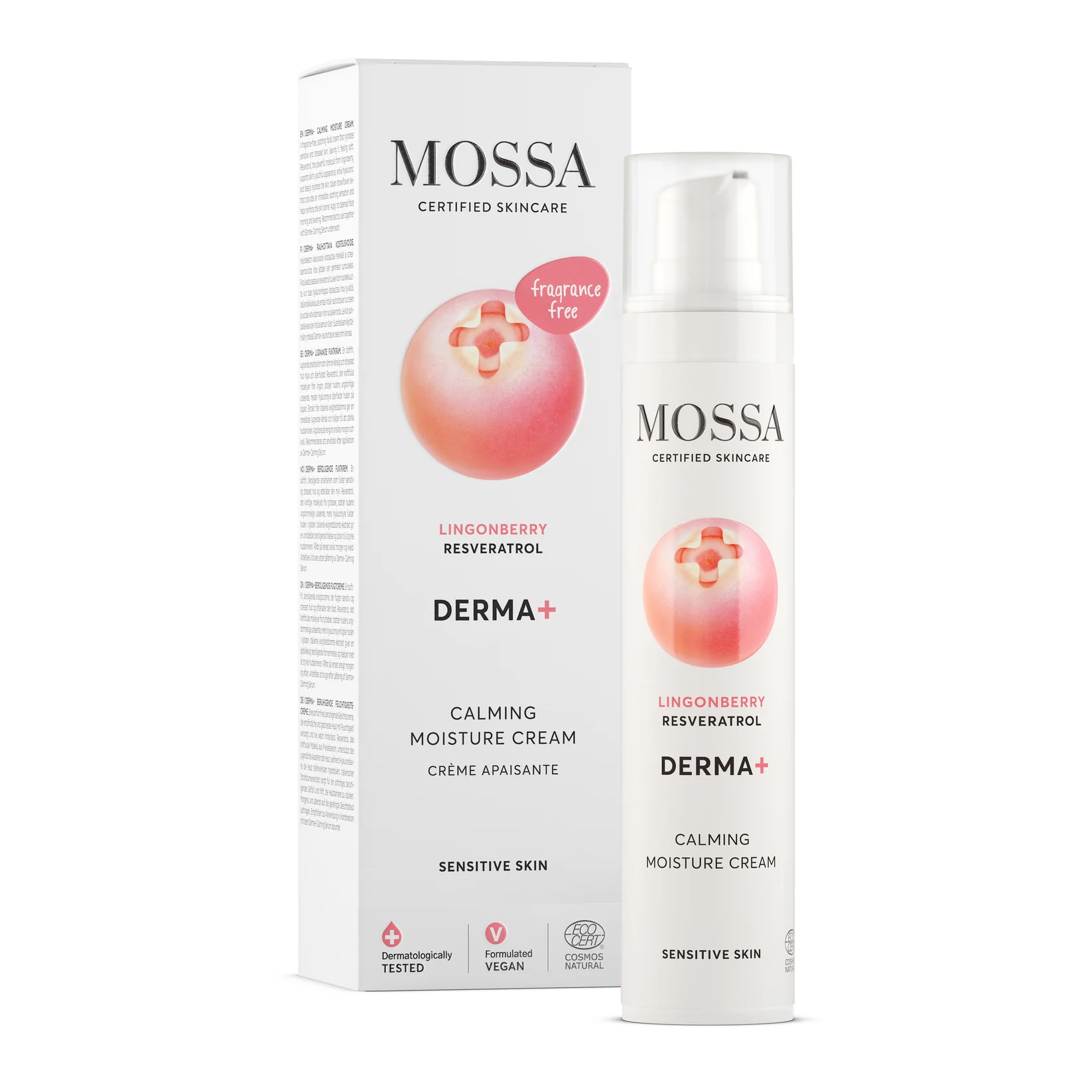 Mossa Crema hidratante calmante Derma+ 50ml