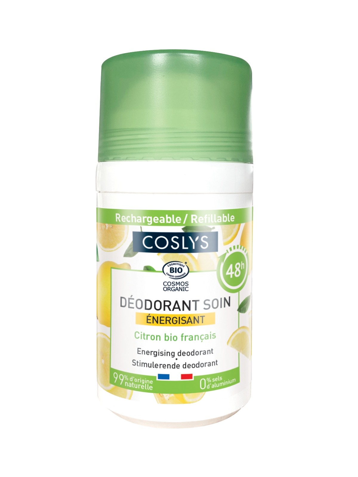 Desodorante Energizante limón Coslys 50ml.