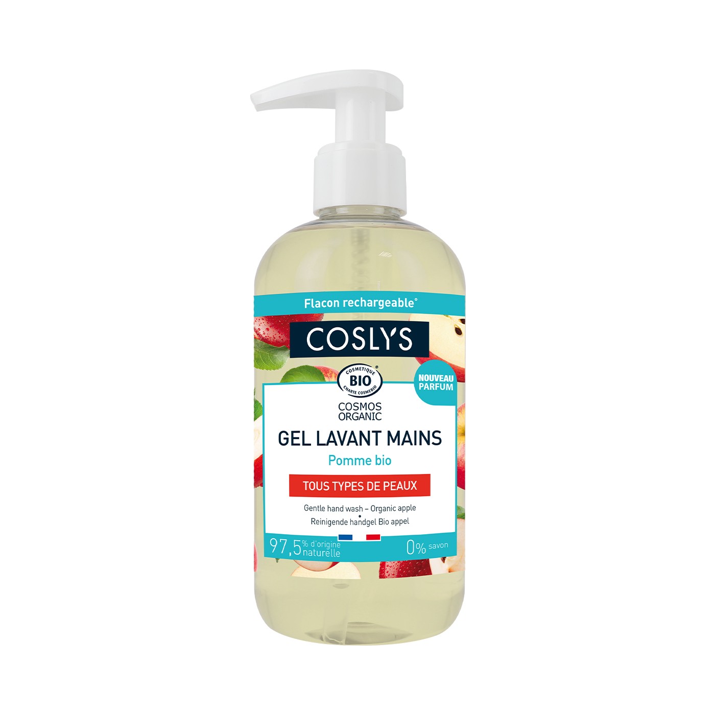 Coslys Jabón de Manos en Crema con Manzana Francesa Biológica 300ml