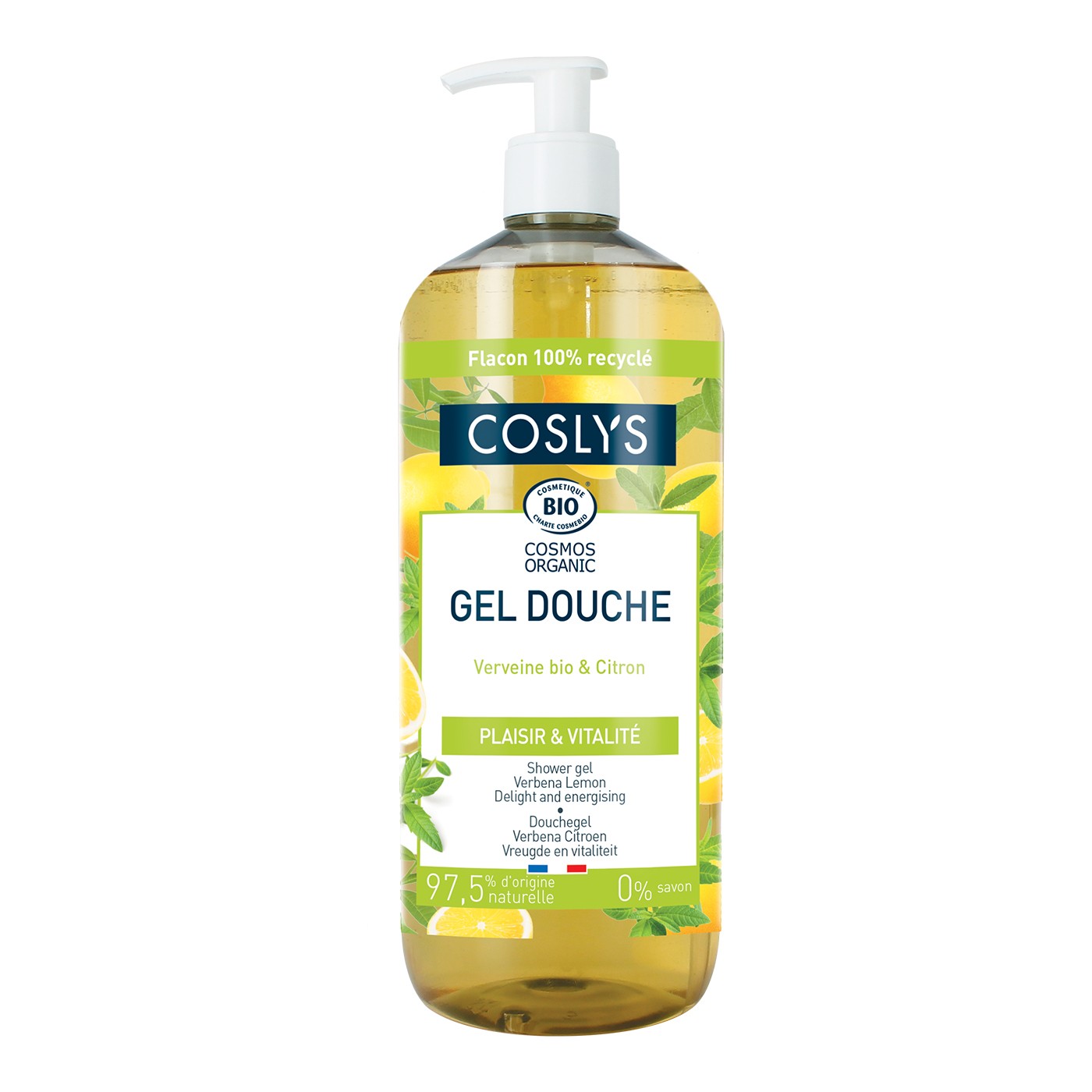 Gel Ducha Frescor Verbena Limón 1L de Coslys