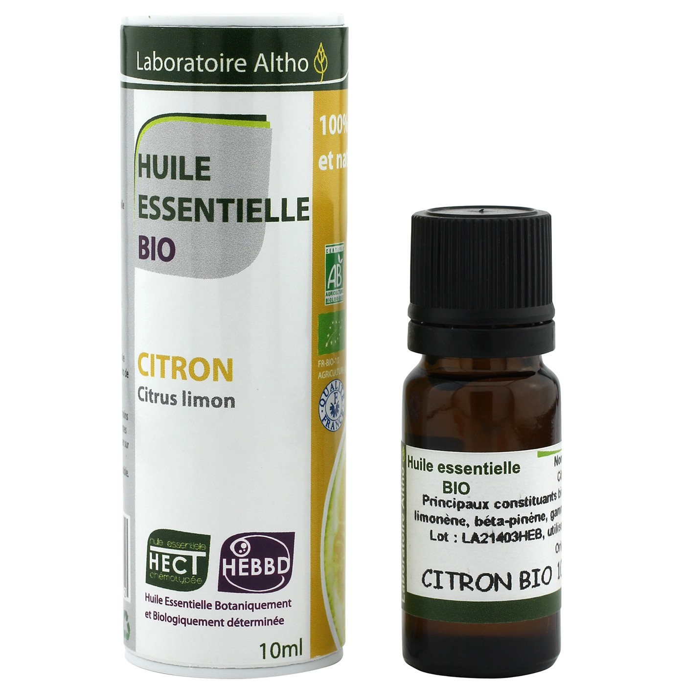 Laboratoire Altho Aceite esencial de limón BIO 10ml