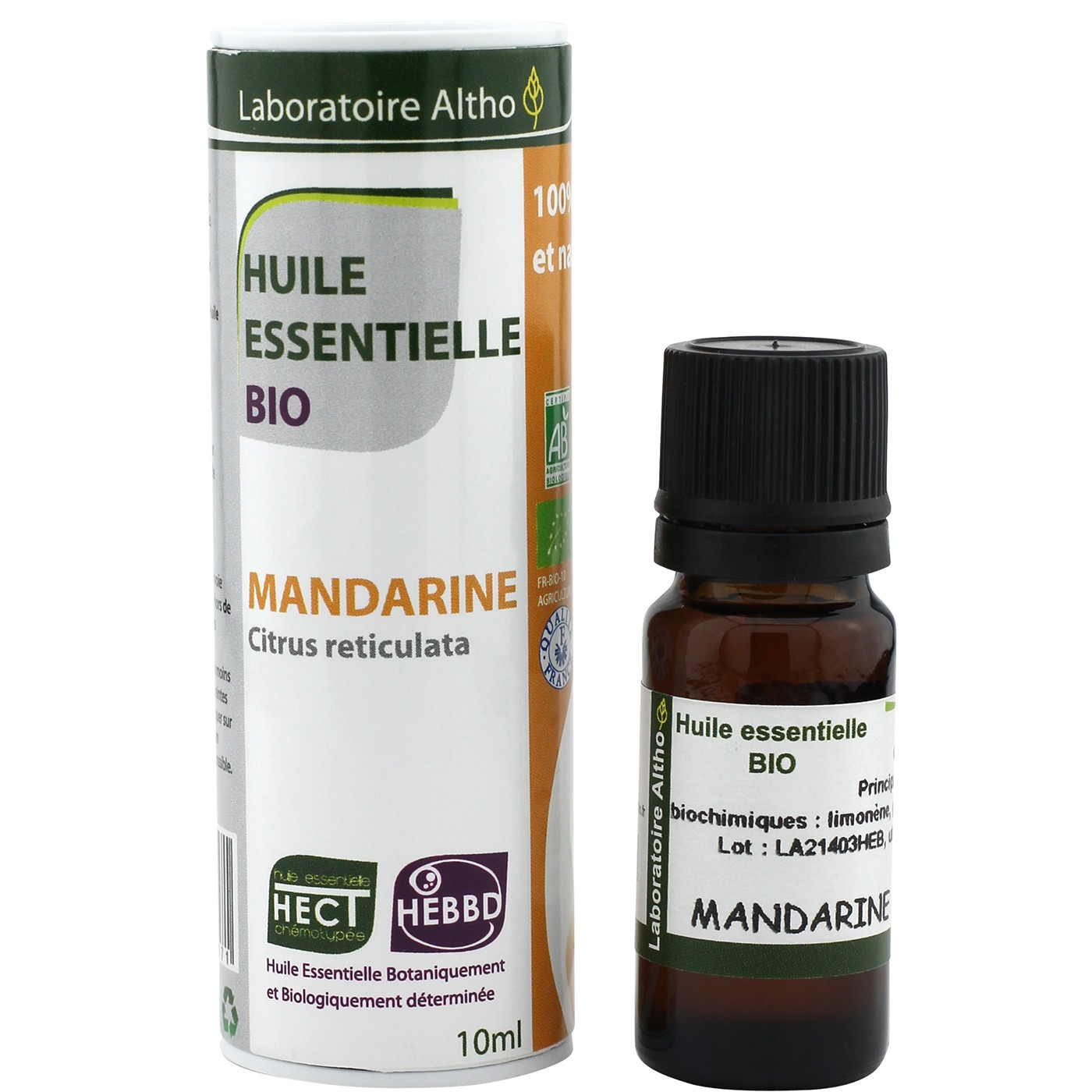 Laboratoire Altho Aceite Esencial de Mandarina BIO 10ml