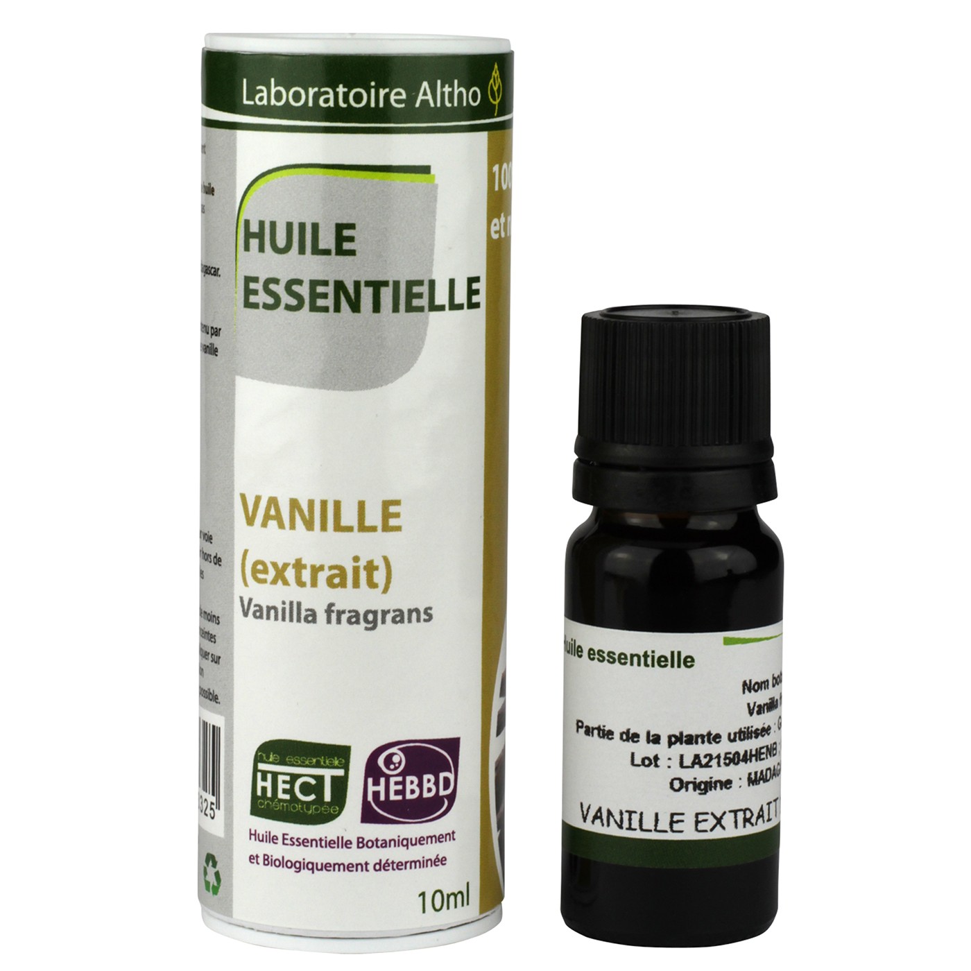 Aceite esencial de extracto de vainilla BIO 10ml