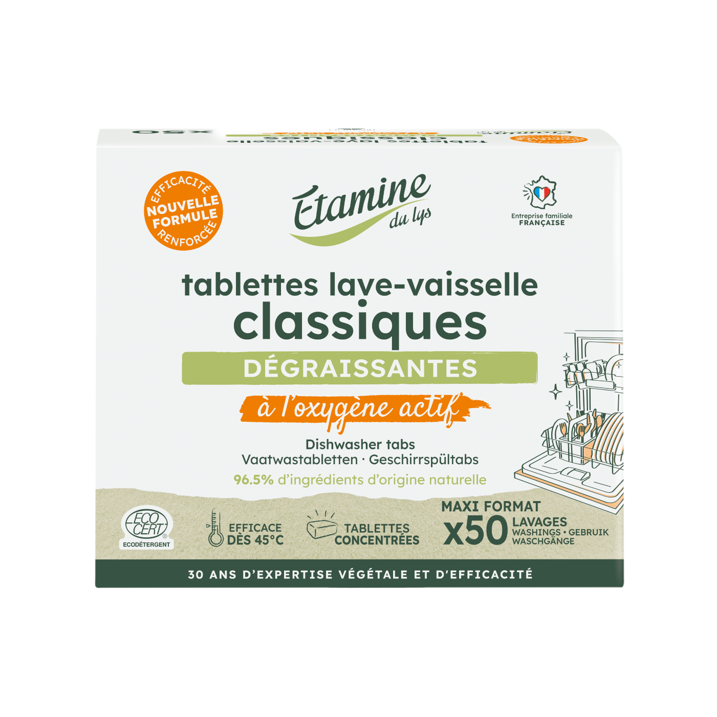 Etamine du Lys Pastillas Lavavajillas 50 unidades