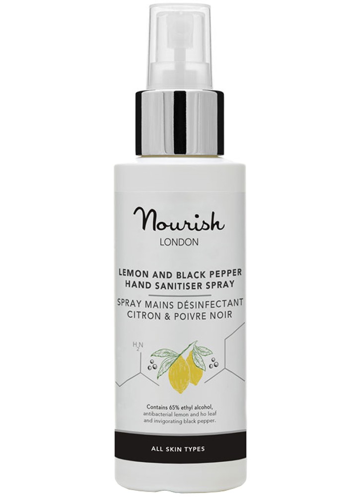 Spray Higienizante y Desinfectante Manos y Superficies de Nourish London 100ml